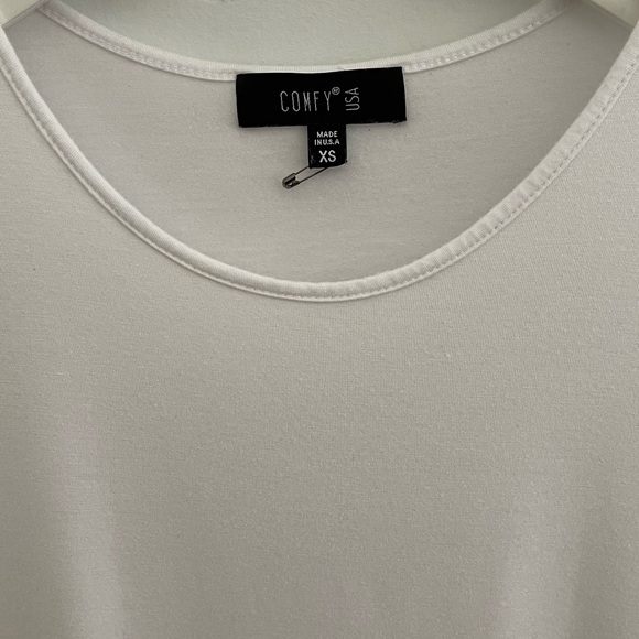 Comfy USA Basic White T-Shirt - Picture 3 of 5